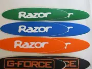 Razor A Kick Scooter, Scooter DECALS, 4 COLORS you pick lot of 2 stickers NO RED