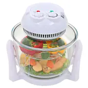 Halogen Convection Oven with Extension Ring 800 W 10 L vidaXL