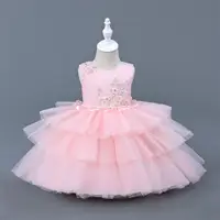 在飛比找蝦皮購物優惠-女童公主裙新款童裝花童蓬蓬裙高級鋼琴表演服女孩洋裝兒童禮服 