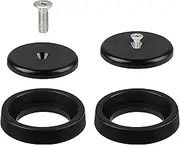 TBER Brass Pre Rinse Spray Valve Repair Kit for All Commercial Kitchen Sink Sprayer Spray Face Bumper and Screw Repair Part (Black-2Pack)