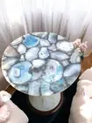 24" Agate Stone Side Dining & Countertop Table Handmade Luxury Gemstone Desk Dec