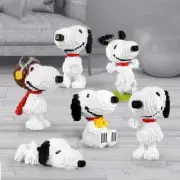 HOT Peanuts Snoopy Magic Blocks Kits Mini Building Blocks Challenging Game Gift