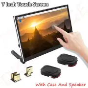 AU 7 Inch 1024x600 Touch Screen +Case+Speaker Raspberry Pi HDMI LCD Display