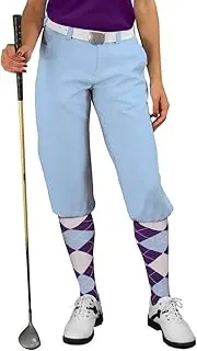 Light Blue Golf Knickers: Womens 'Par 3' - Microfiber