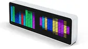 RGB LED Music Spectrum Display, Voice Sensor Pickup Analyzer with Alarm Clock, 384 LEDs 20 Dynamic 7 Colors, for Home Party Gaming, USB 5V