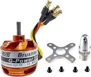 DYS D2822 1100KV/1450KV/1800KV/2600KV Brushless Outrunner Motor 2-3S for Multicopter RC Aircraft Fixed-Wing UAV（D2822 1800KV）