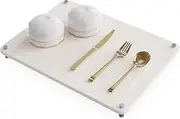 Johamoo Dish Drying Stone, Water Absorbing Stone Dish Drying Mats for Kitchen Counter, Non-Slip Stone Drying Sink Tray Pad for Dish Bottles Cups, Diatomaceous Earth Sink Caddy Organizer