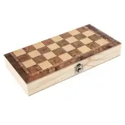 Wooden Foldable Chess Backgammon Wooden Board Folding Board Game2009