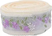 1pc 30 Yards Lace Trim for Sewing Craft Decorative Embroidered Accessory for Clothing Present Bags DIY Projects Weddings Parties with Texture