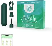 Clitoris Stimulator Vibrator Sex Toy for Women, App-Controlled Bullet Vibrator for Women, 3 Caps for Intense G Spot & Clit Massage, Waterproof, Discreet Travel Size, Adult Sex Toy