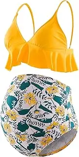 [GINKANA] Maternity Bikini Set Flounce Swimsuit Bathing Suit Top Swimwear Bottom Bathing Suits