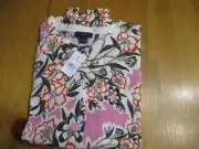 NWT Ann Taylor Womens Floral Sweater Cardigan ,100% Cotton,Light Weight