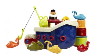 Brandb 孩童沐浴划船釣魚玩具