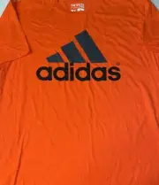 Adidas: The Go To Tee Orange Big Logo T-Shirt (XL/X-Large)
