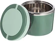 HOLIDYOYO Insulated Food Container, Stainless Steel Vacuum Insulated Food Jar with Handle Leak-proof Soup Mug Container 1000ml for Lunch Travel Green