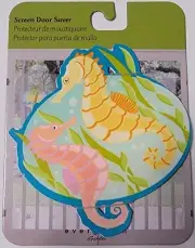 Evergreen Garden Seahorses Quirky Pattern Magnetic Screen Door Saver Magnet