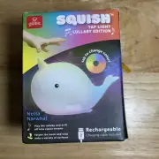 Rechargable Tap Light Lullaby Edition Globe Squish Netta Narwhal Multi-Color