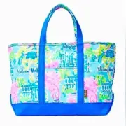 NWT! Lilly Pulitzer Mercato Tote Multi Lilly Loves Dc Large $108