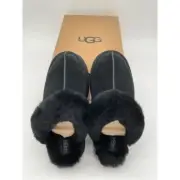 UGG Disquette Black Platform Slippers New in Box Size 8-Authentic 100%