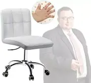 360° Office Desk Chair,PU Adjustable Rolling Task Chair with Backrest for Bar...