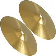 JEWEDECO 2pcs Splash Cymbals Set Durable Brass Drum Cymbals for Jazz Drums Easy to Use and Safe for Practice and Performance