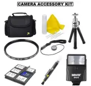 8pc Accessory Kit For Canon EOS T6i T6s T6 T5i T5 T4i T3i T3 T2i T1i SL1 XS 60D