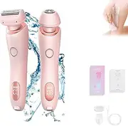 Silkbabe On The Go Lady Shaver, Modira Shaver, Belarae Brazilian Shaver, Livora Silk Glide Pro Electric Shaver for Women, 2 in 1 Electric Shaver Razors for Women (Pink)