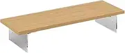 Log Monitor Stand Riser, 60cm Wood Wood Monitor Stand for Desk, Wood Desktop Riser Organizer for Desk, TV, Screen, PC, Printer, Laptop Riser, 60*20*8cm