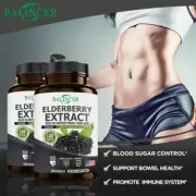 ELDERBERRY ORGANIC EXTRACT CAPSULES 500MG BOOST IMMUNITY - SUPER STRENGTH