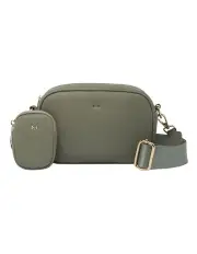 [Mocha] Parker Boxy Crossbody Bag in Sage