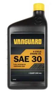 Briggs and Stratton 100400Q 1 QT Vanguard SAE 30 Full Synthetic Engine Oil