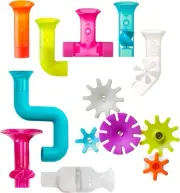 Building Bath Toy Bundle - Gears, Pipes and Tubes, 13 Pieces FAST & FREE NEW-AU