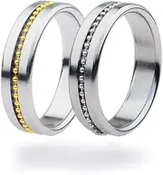 RTNPKLA SM Bondage Penis Ring Testicle Sex Glans Ring Sex Toy(Gold,50mm)