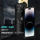 R-Just Armor Metal Aluminum Shockproof Case Cover for iPhone 13 14 15 16 Pro Max