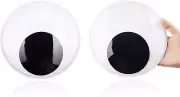 7.5 Inches Giant Googly Eyes, 2 Pcs Large Wiggle Eyes Self Adhesive for DIY Craf