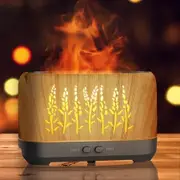 Essential Oil Diffuser with Flame Light, Upgraded Super Quiet Diffusers for Aromatherapy Essential Oils Mist Humidifiers with
