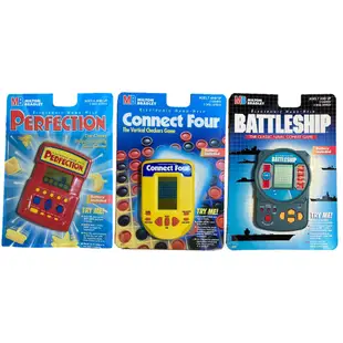 [絕版品出清] 孩之寶_掌上型電動玩具_Perfection/BattleShip/Connect Four (共三款)