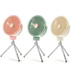 Ceiling Fan 2400mah Desk Fan with Hook + Tripod Camping Fan for Camping Tent