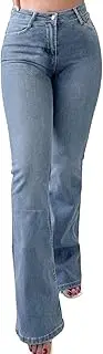[CutieLove] Women's Bell Bottom Jeans High Waisted Stretchy Flared Denim Pants
