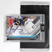 LUIS ARRAEZ GAME USED BASE RELIC ON-CARD AUTO 99 OR LOWER TOPPS NOW #100 SEALED