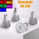 DC 24V Multicolor Dimmable LED Spotlight Bulbs MR16 GU10 E14 E27 GU5.3 Lamps