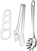 Home Kitchen Noodle Tool Set: Spaghetti Measurer Spoon and Tong for Parties