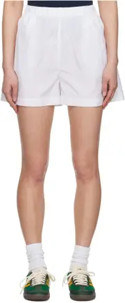 elastic waist shorts S,XS,M White/Navy Blue