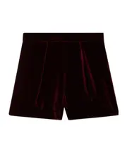 Bonpoint Flash Velvet Shorts 12,8Y,14Y,6,10Y Burgundy
