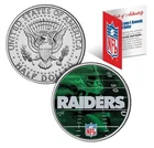 OAKLAND RAIDERS Field JFK Kennedy Half Dollar US Colorized Coin * NFL Licensed *