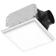 Homewerks 7141-110-G4 Bathroom Fan Integrated LED Light Ceiling Mount Exhaust Ve