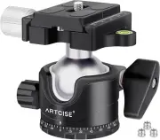 Low Profile Tripod Ball Head 36Mm Stability Panoramic Tripod Head 360 Rotating M
