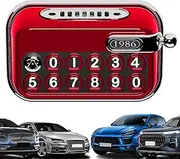 Temporary Parking Phone Number | Telephone Number Plate Diffuser Typewriter Shaped,Practical Vintage Temporary Stop Sign, Exquisite Auto Stop Number Sign Car Parking Aid