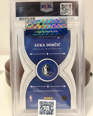 PSA10 鑑定低限量49張卡面簽名 首號=1/1 2021-22 Crown Royale Luka Doncic AUTO DNA eBay認證