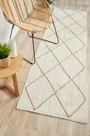 Nootka Orca White Runner Rug